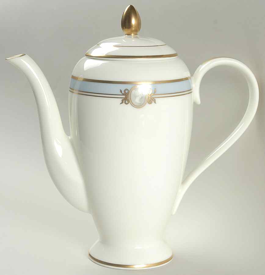 Pavia Blue Coffee Pot & Lid by Gorham-1