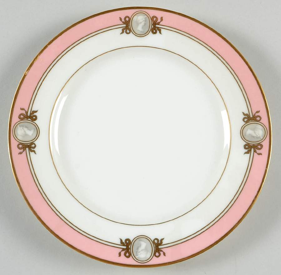 Pavia Pink Salad Plate by Gorham-1