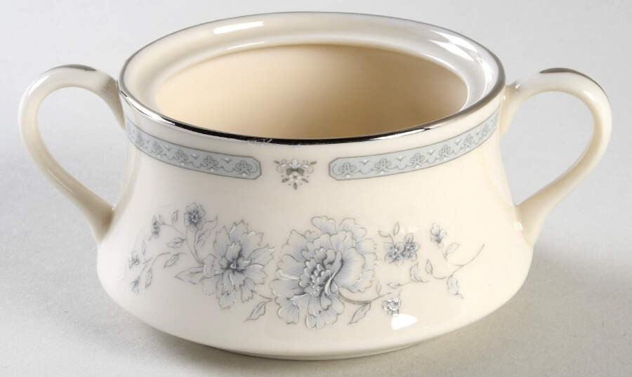 Peonies Sugar Bowl No Lid by Gorham-1