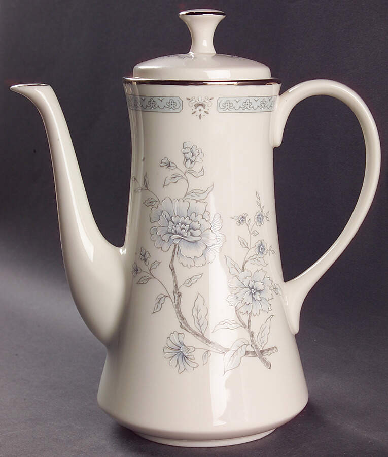 Peonies Coffee Pot & Lid by Gorham-1