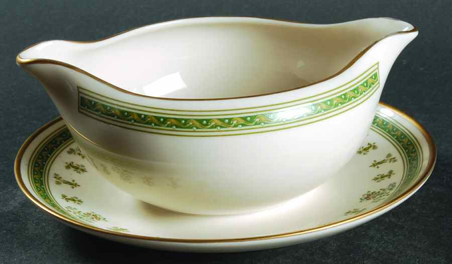 Printemps Gravy Boat with Attached Underplate by Gorham-1