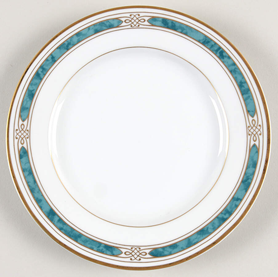 Regalia Court Teal Salad Plate by Gorham-1