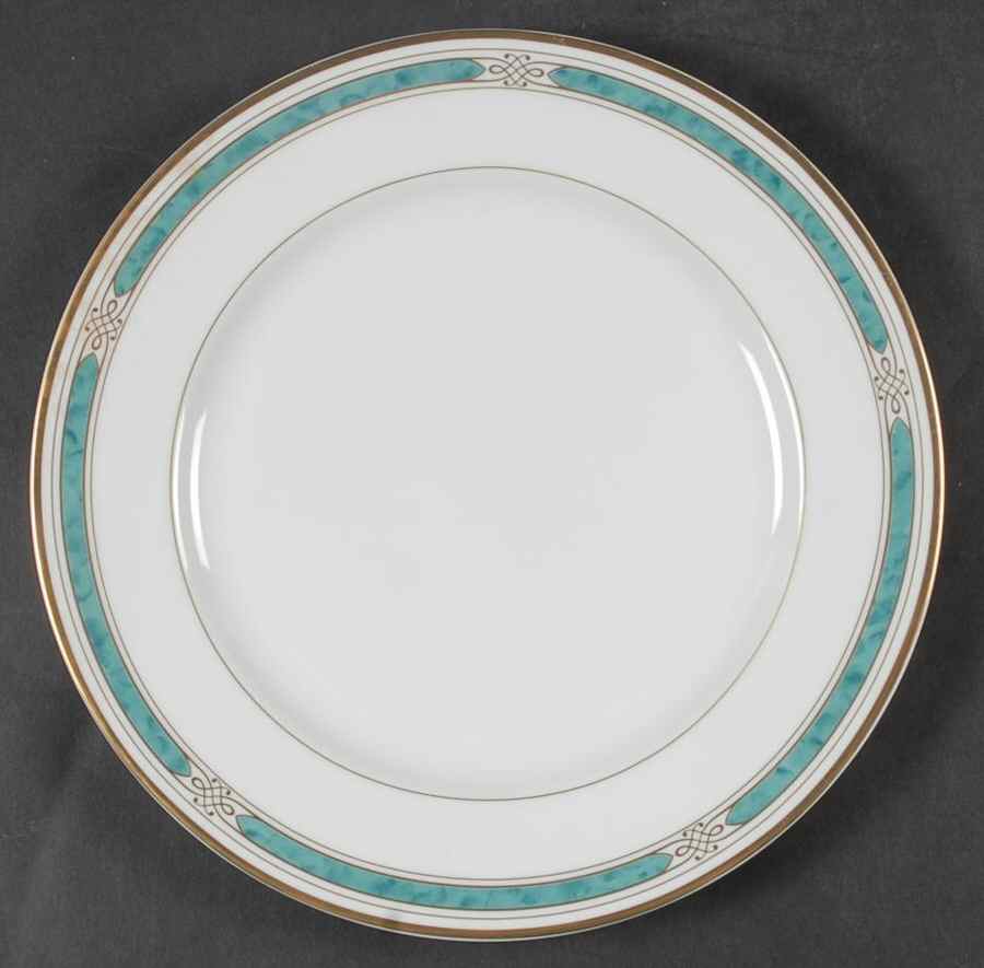 Regalia Court Teal Dinner Plate by Gorham-1