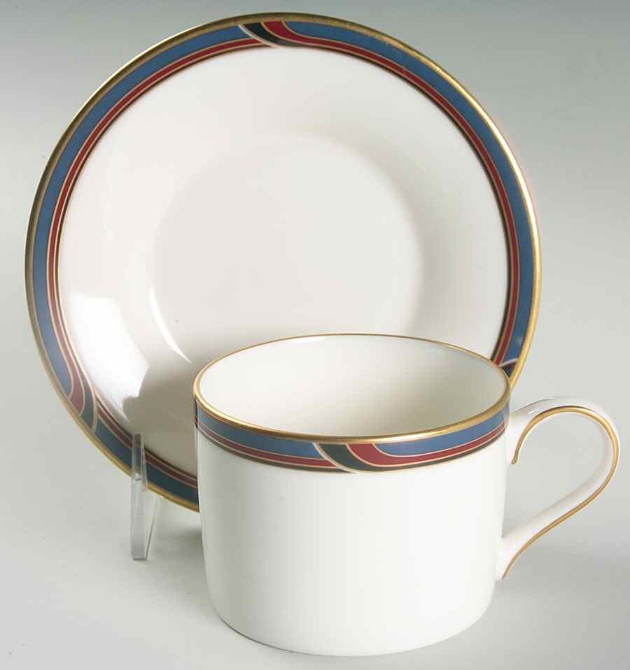 Regatta Flat Cup & Saucer Set by Gorham-1