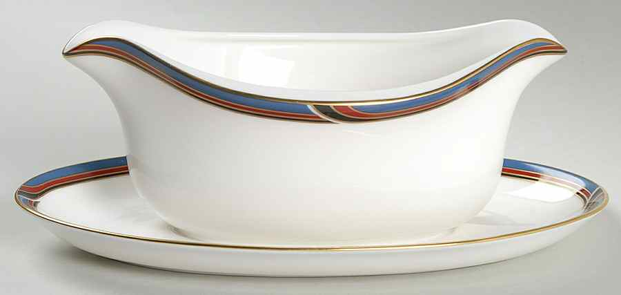 Regatta Gravy Boat with Attached Underplate by Gorham-1
