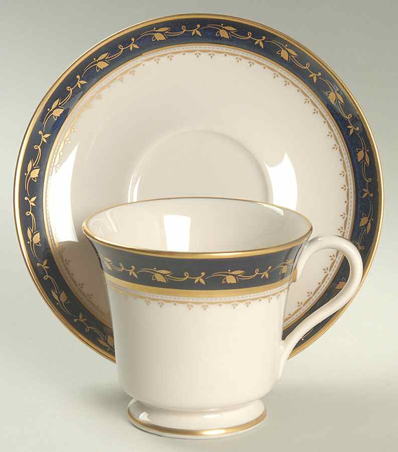 Renoir Footed Cup & Saucer Set by Gorham-1