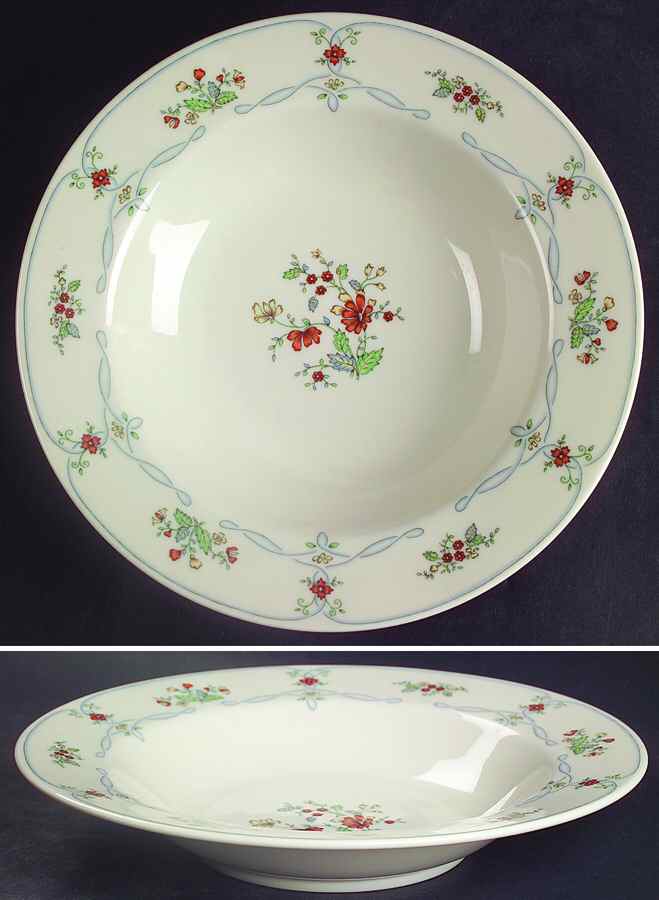 Ribbon Edge Rim Soup Bowl by Gorham-1
