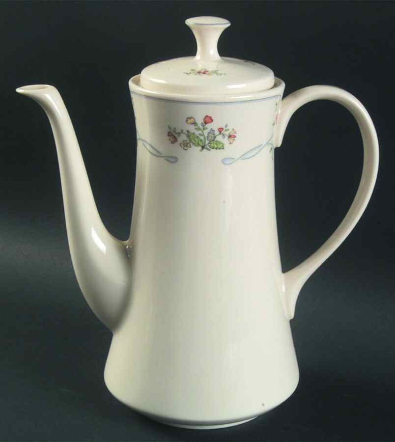 Ribbon Edge Coffee Pot & Lid by Gorham-1