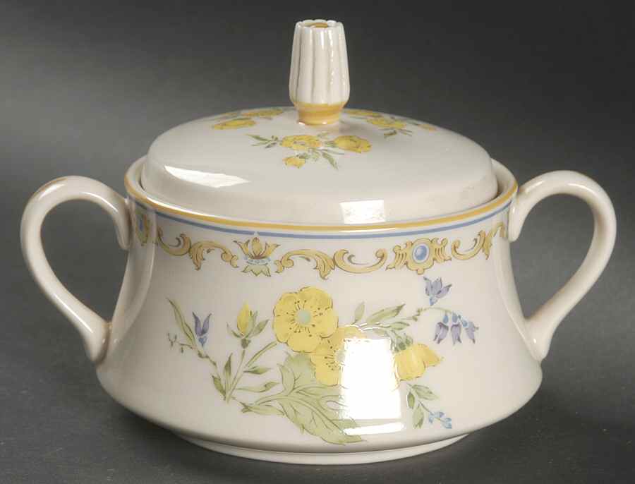 Royal Buttercup Sugar Bowl & Lid by Gorham-1