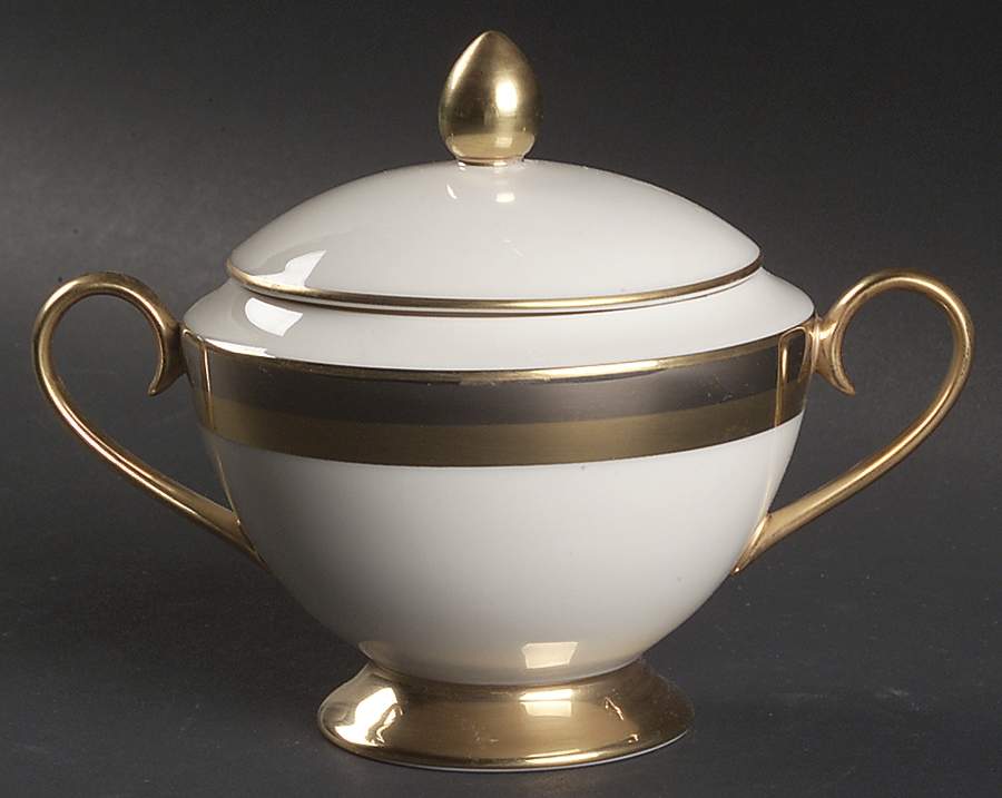 Royal Contessa Sugar Bowl & Lid by Gorham-1