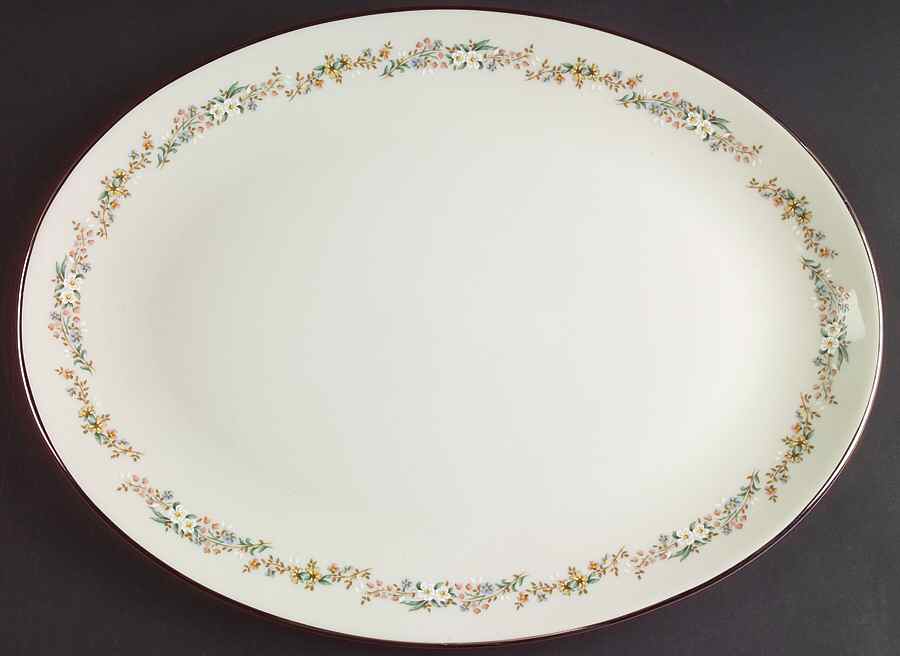 Rondelle 13" Oval Serving Platter by Gorham-1
