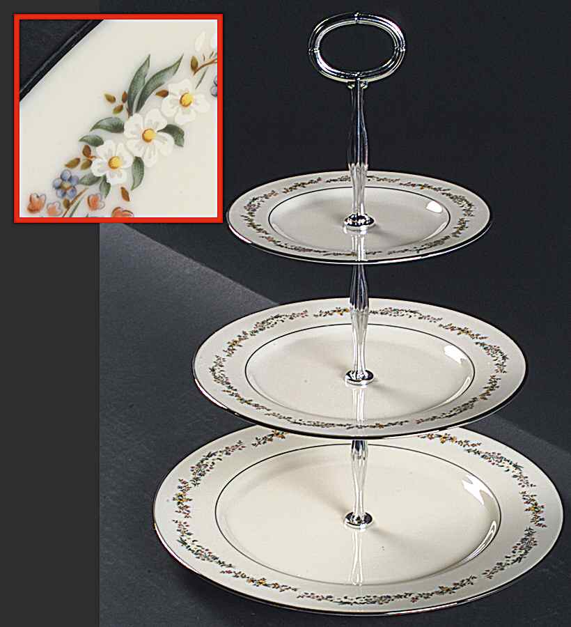 Rondelle 13 7/8"-14 1/4" 3-Tiered Serving Tray(DP,SP,BB) HC by Gorham-1
