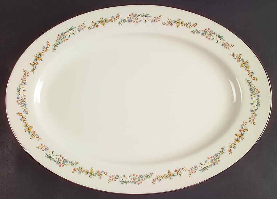 Rondelle 14" Oval Serving Platter by Gorham-1