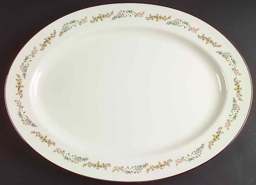 Rondelle 16" Oval Serving Platter by Gorham-1