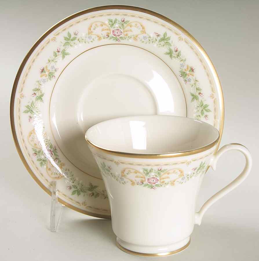 Royalston Footed Cup & Saucer Set by Gorham-1