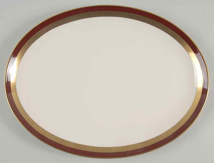 Ruby Contessa 13" Oval Serving Platter by Gorham-1