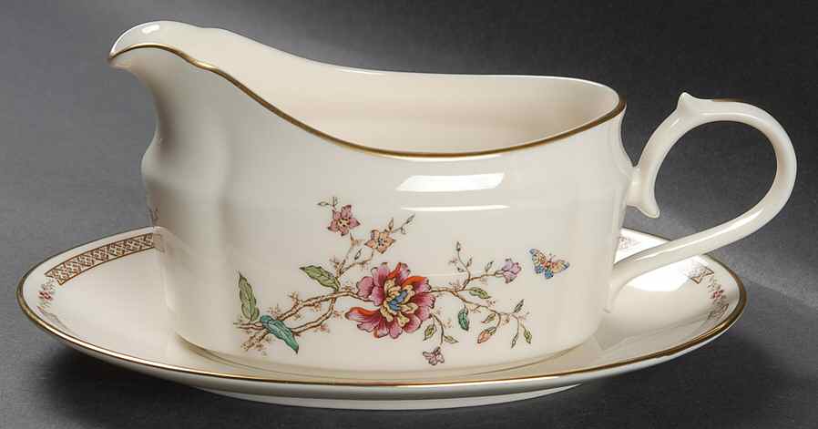 Secret Garden Gravy Boat & Underplate by Gorham-1
