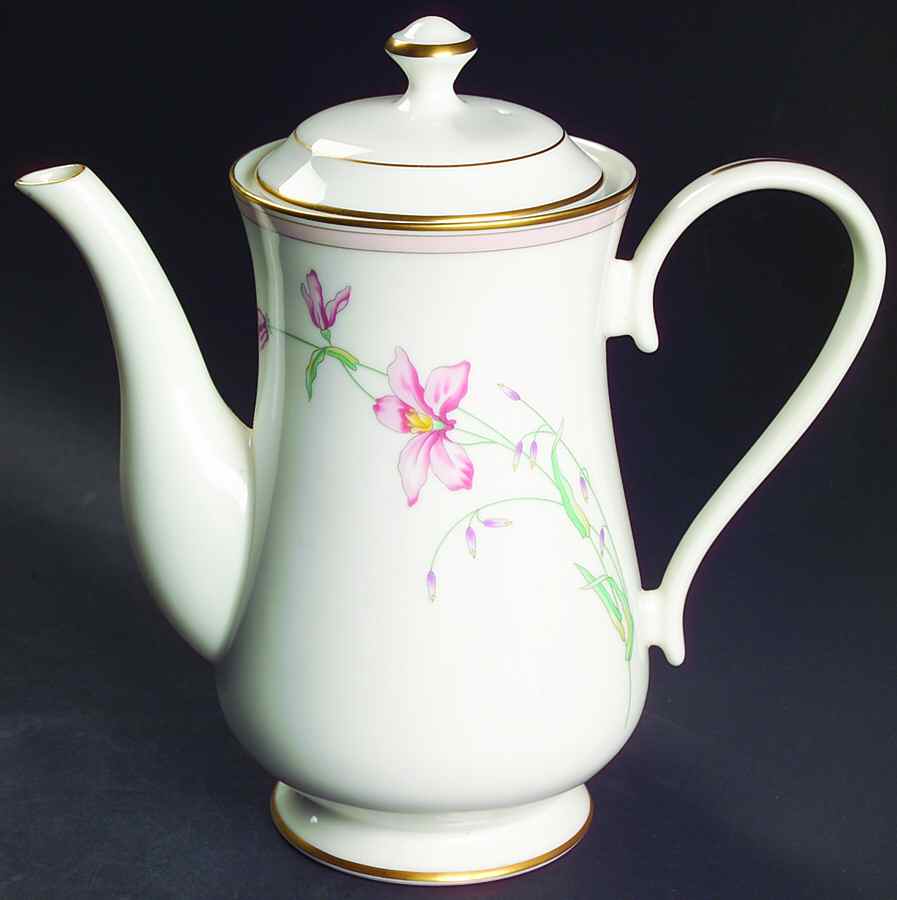 Silk Petal Coffee Pot & Lid by Gorham-1