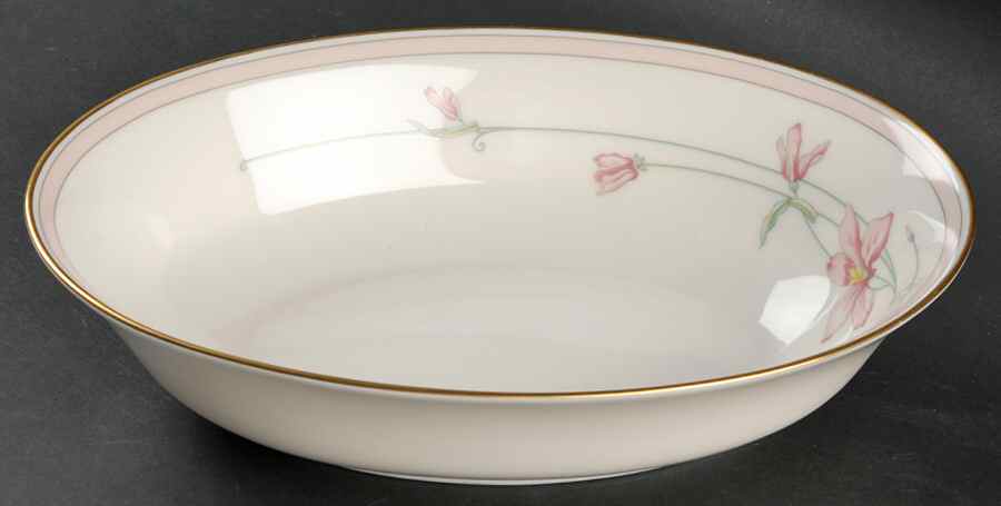 Silk Petal 10" Oval Vegetable Bowl by Gorham-1