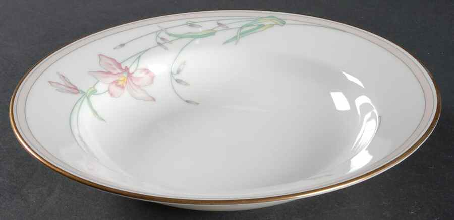 Silk Petal Rim Soup Bowl by Gorham-1