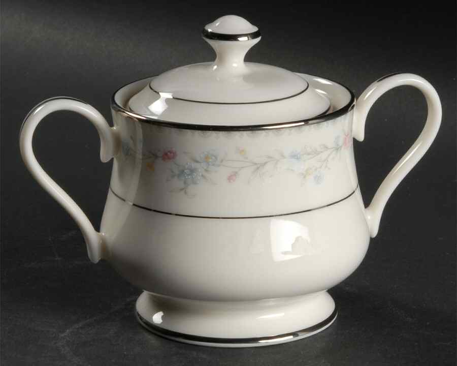 Snow Rose Sugar Bowl & Lid by Gorham-1