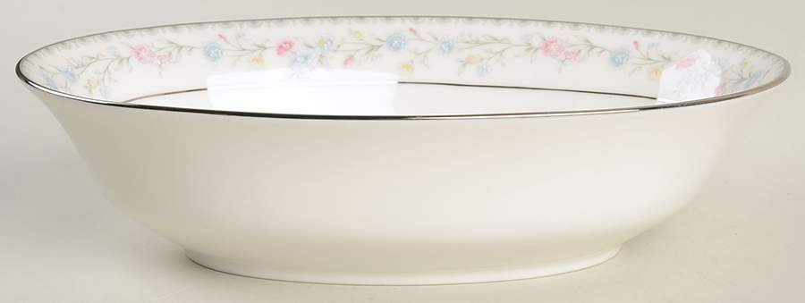 Snow Rose 10" Oval Vegetable Bowl by Gorham-1