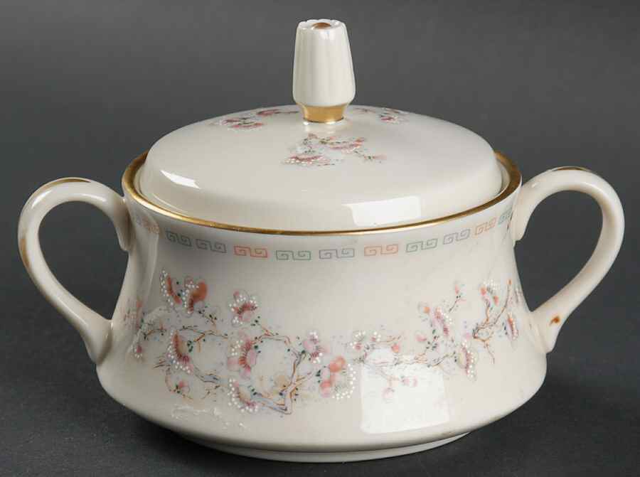 Spring Meadow Sugar Bowl & Lid by Gorham-1