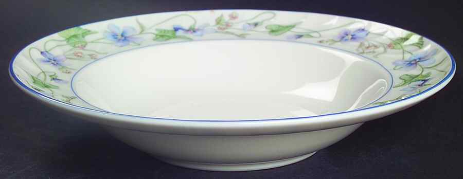 Sweet Violet Rim Soup Bowl by Gorham-1