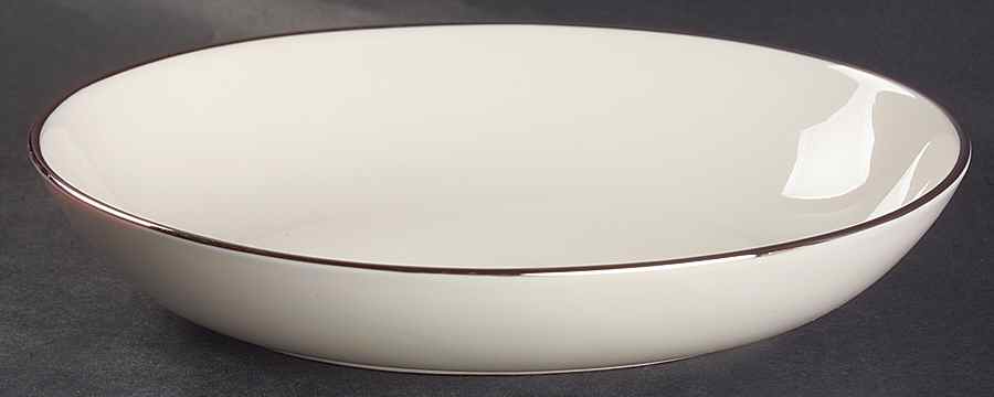 Theme (Narrow Platinum Rim) 9" Oval Vegetable Bowl by Gorham-1