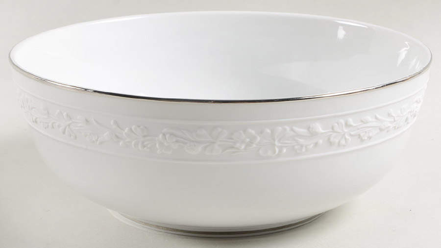 Thea (Platinum Trim) 8" Round Vegetable Bowl by Gorham-1