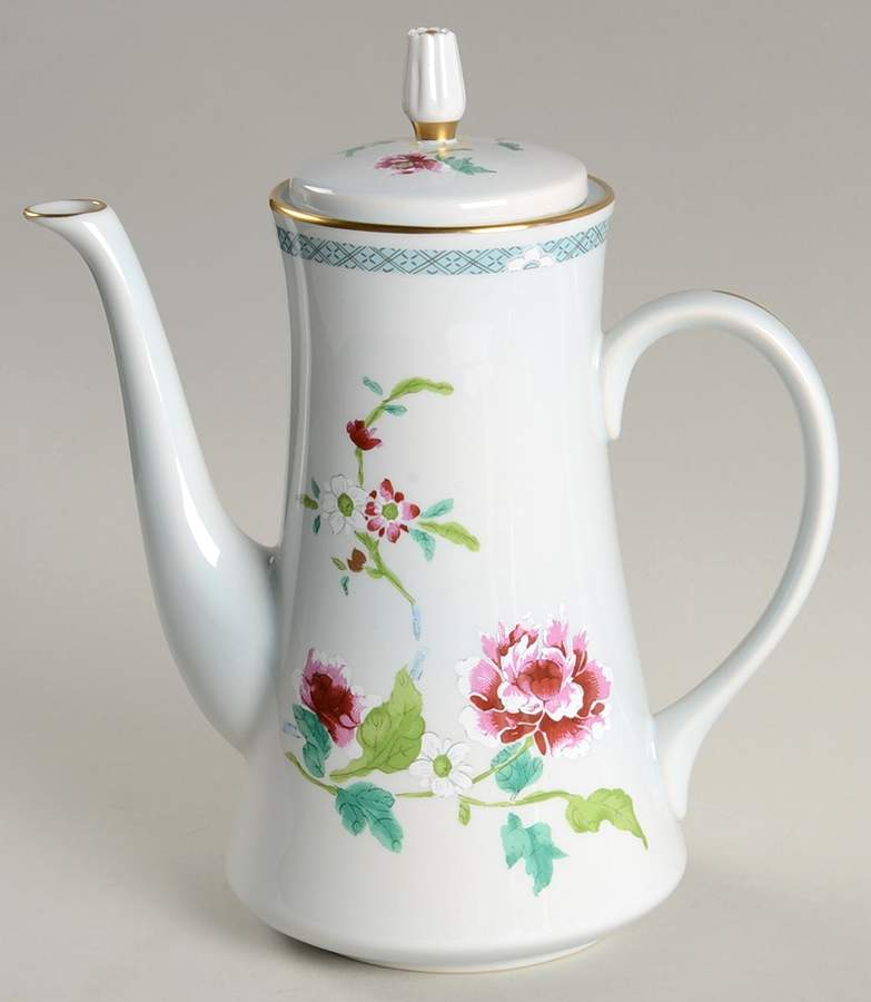 Town Garden Coffee Pot & Lid by Gorham-1