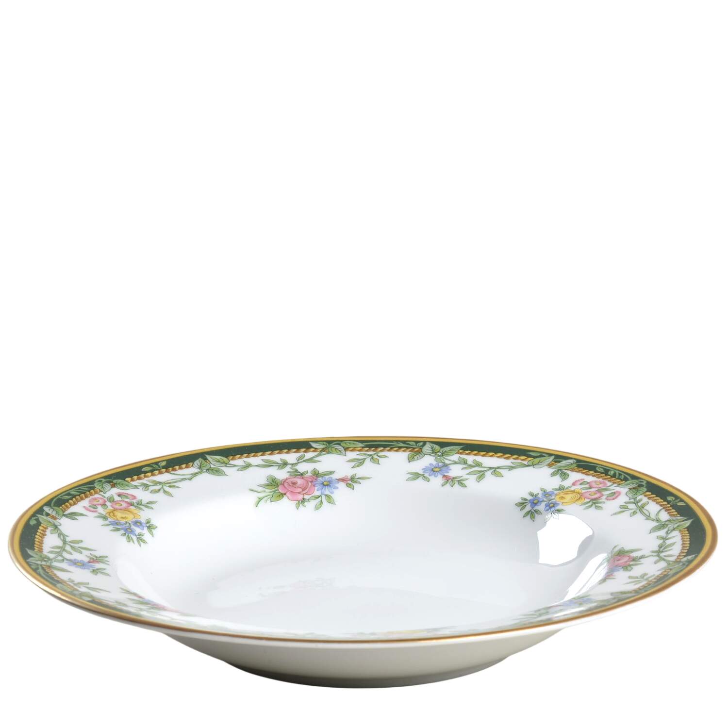 Valcourt Gold Rim Soup Bowl by Gorham-1