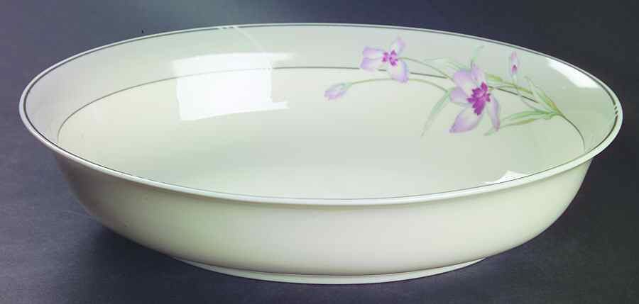 Wine Blossoms 10" Oval Vegetable Bowl by Gorham-1