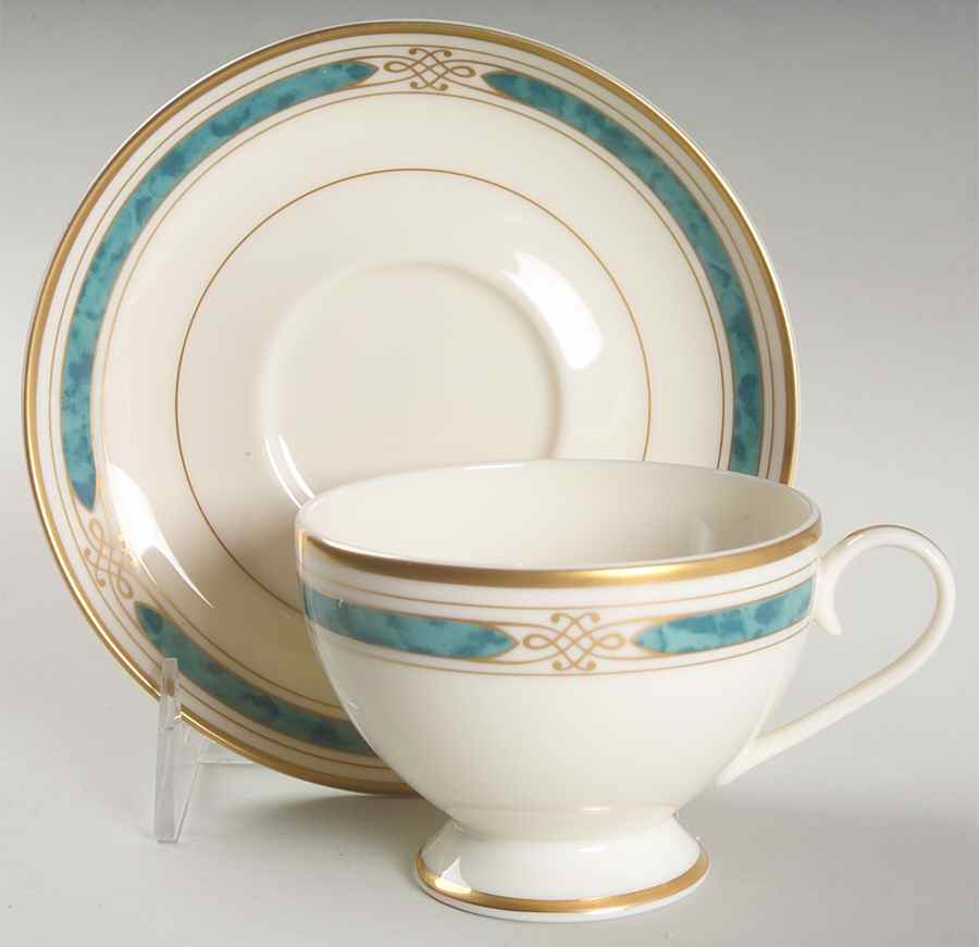 Winfield Footed Cup & Saucer Set by Gorham-1