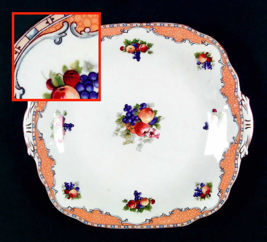 6355 Square Handled Cake Plate by Grosvenor-1