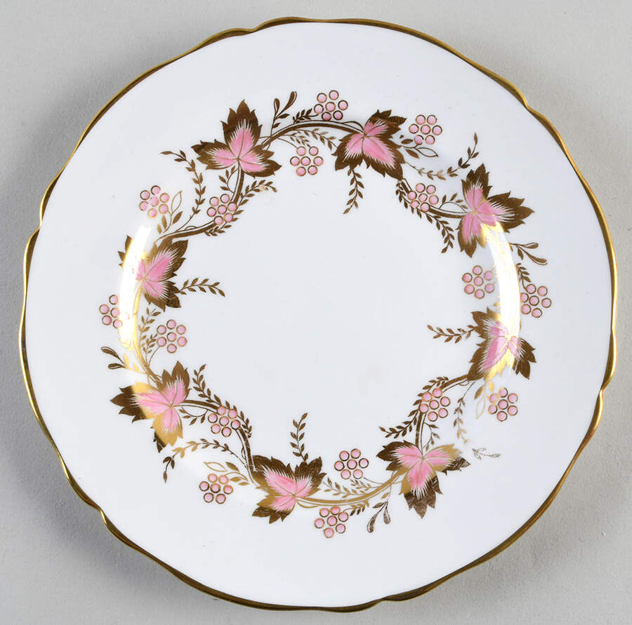 Cambridge (Pink & Gold) Salad Plate by Grosvenor-1