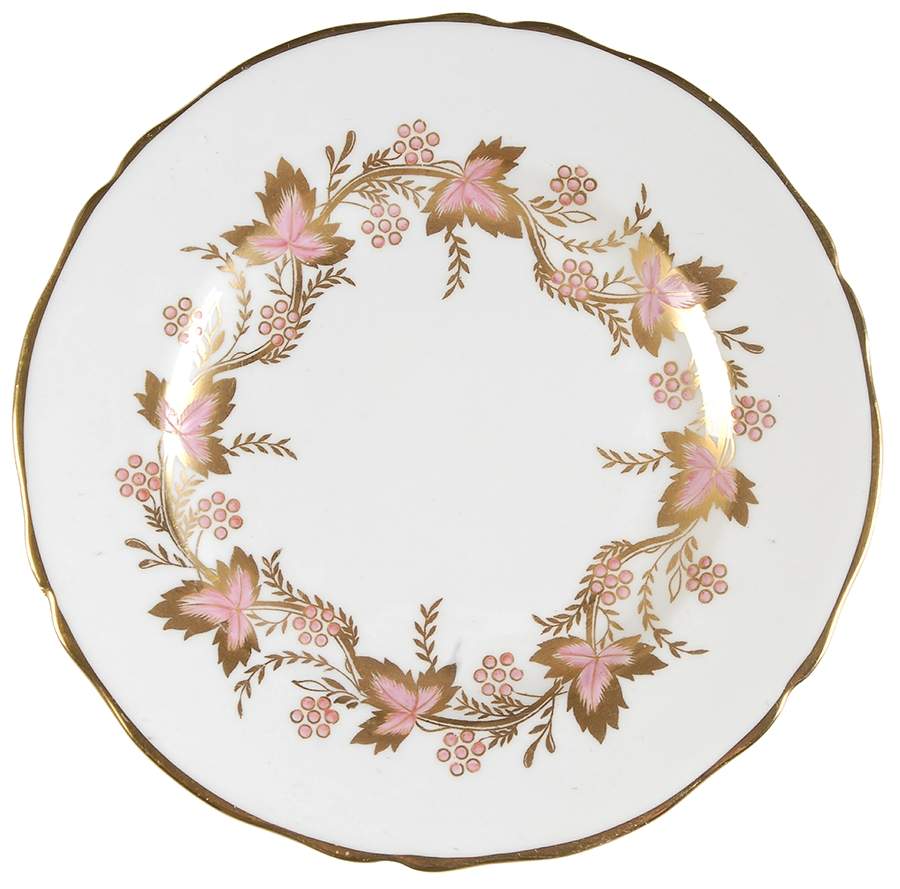 Cambridge (Pink & Gold) Bread & Butter Plate by Grosvenor-1