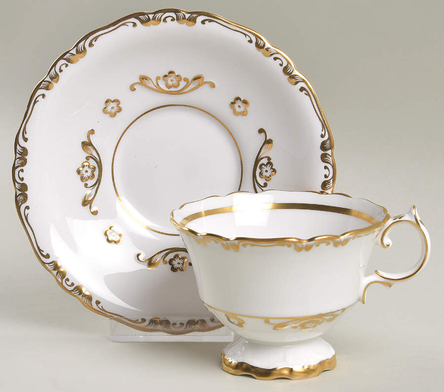 Caron Footed Cup & Saucer Set by Grosvenor-1