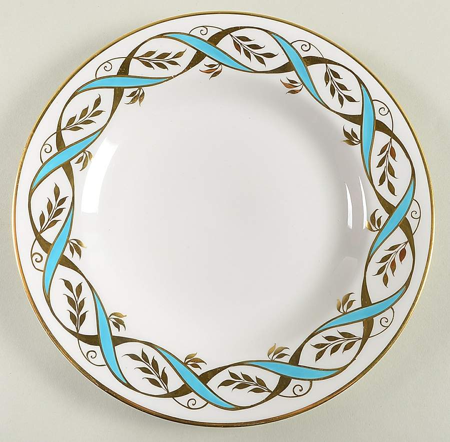Chateau Turquoise Luncheon Plate by Grosvenor-1