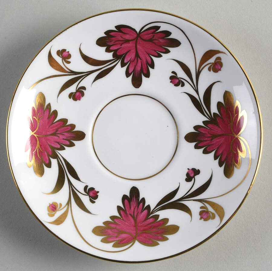 Culross Red Saucer for Demitasse Cup by Grosvenor-1