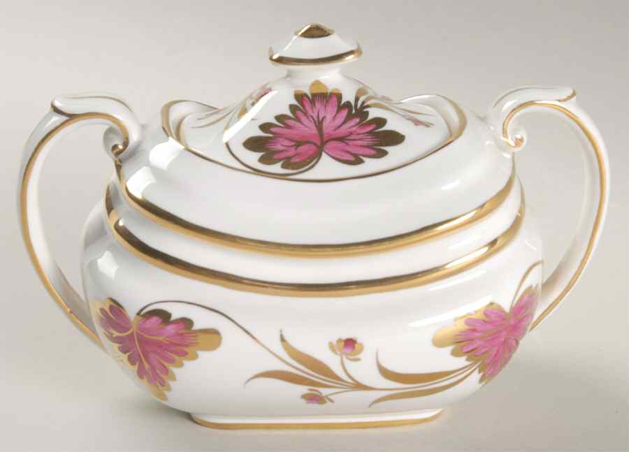Culross Red Sugar Bowl & Lid by Grosvenor-1