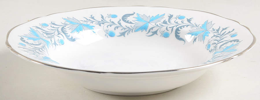Debutante (Platinum Trim) Rim Soup Bowl by Grosvenor-1