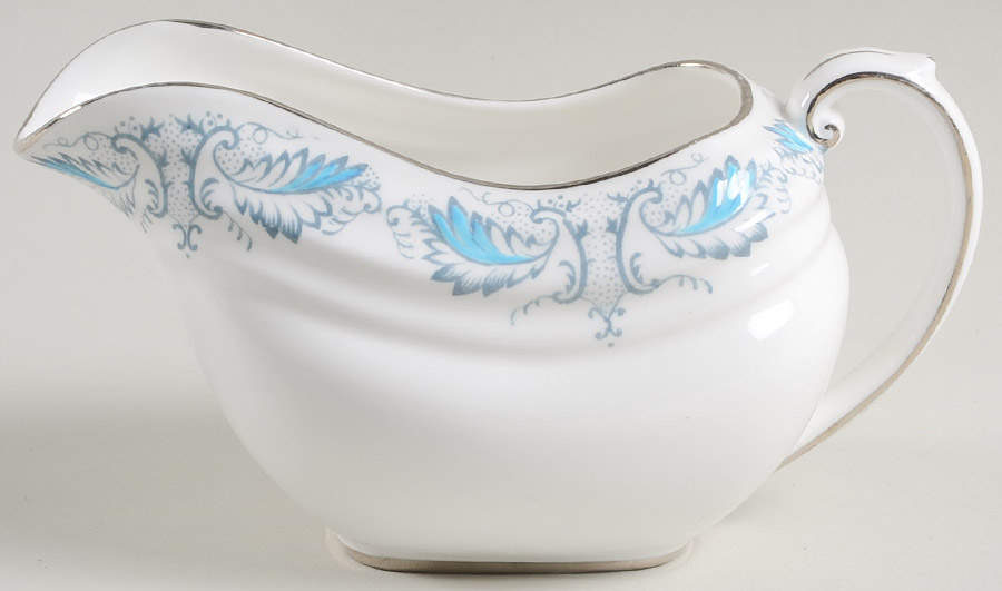 Debutante (Platinum Trim) Creamer by Grosvenor-1