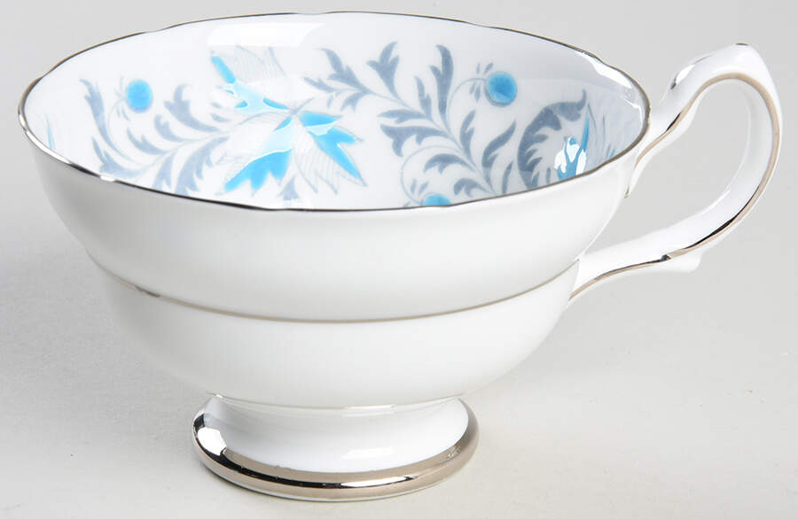 Debutante (Platinum Trim) Footed Cup by Grosvenor-1