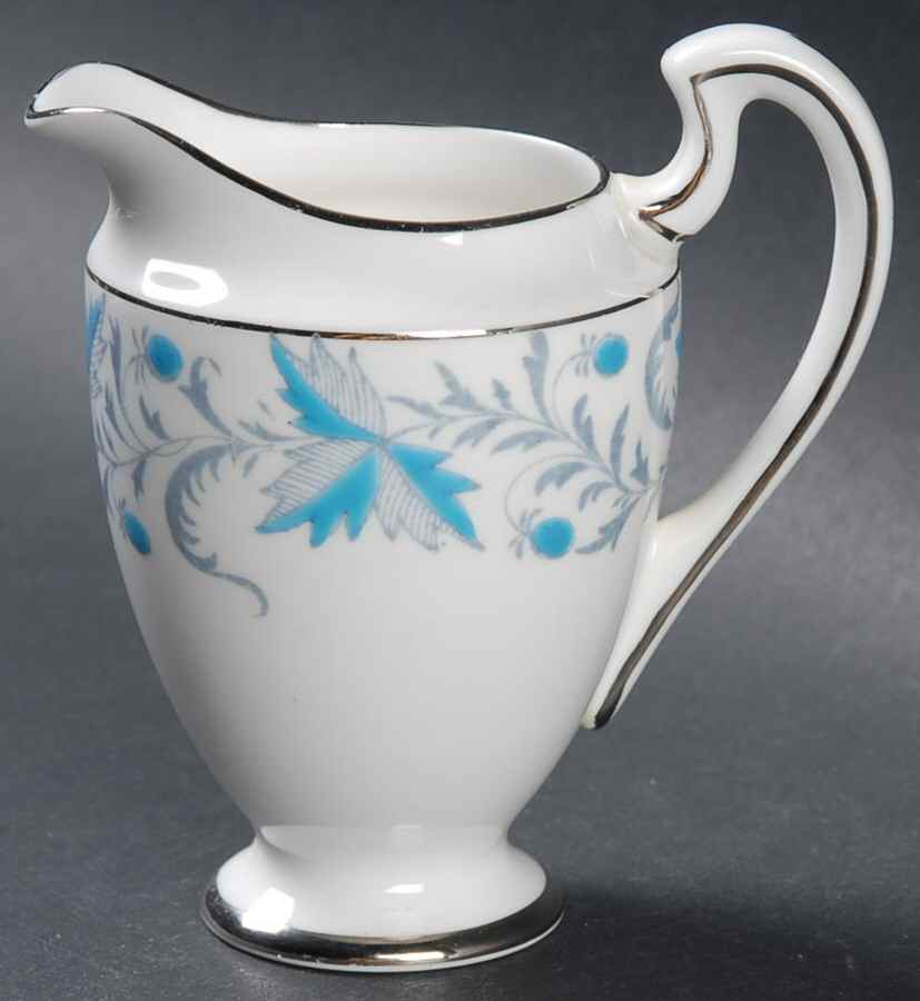 Debutante (Platinum Trim) Mini Creamer by Grosvenor-1