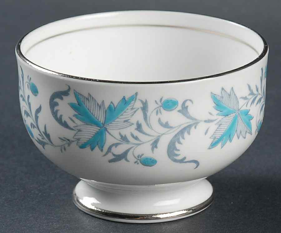Debutante (Platinum Trim) Mini Open Sugar Bowl by Grosvenor-1