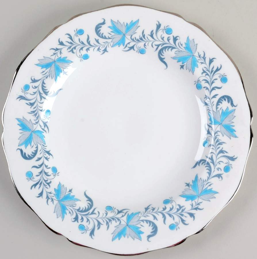 Debutante (Platinum Trim) Luncheon Plate by Grosvenor-1