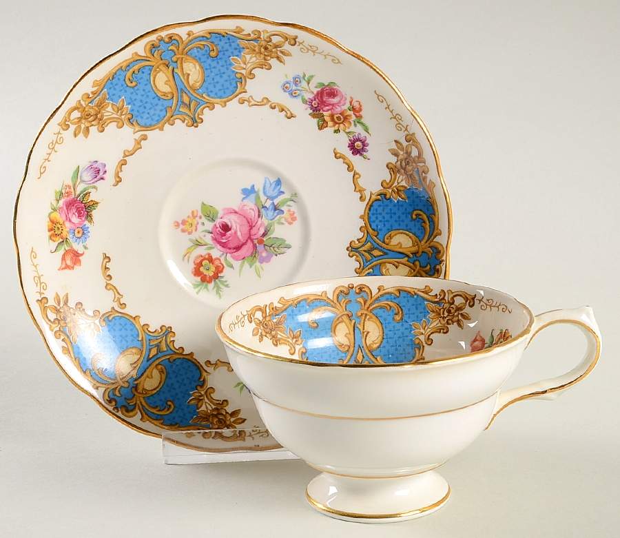 Denbigh Footed Cup & Saucer Set by Grosvenor-1