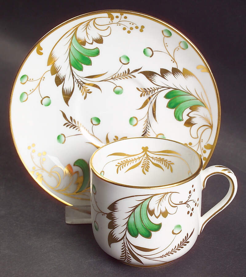 Emerald Flat Demitasse Cup & Saucer Set by Grosvenor-1