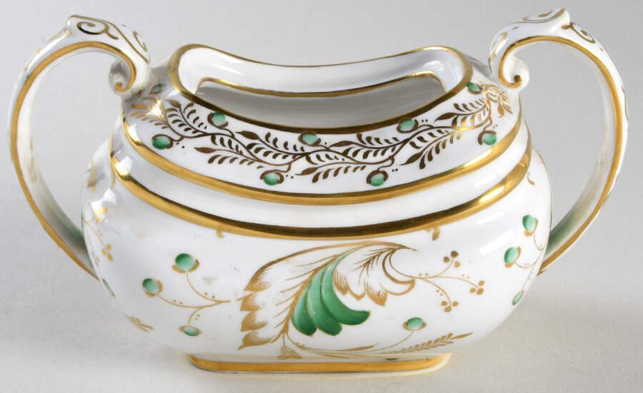 Emerald Sugar Bowl No Lid by Grosvenor-1